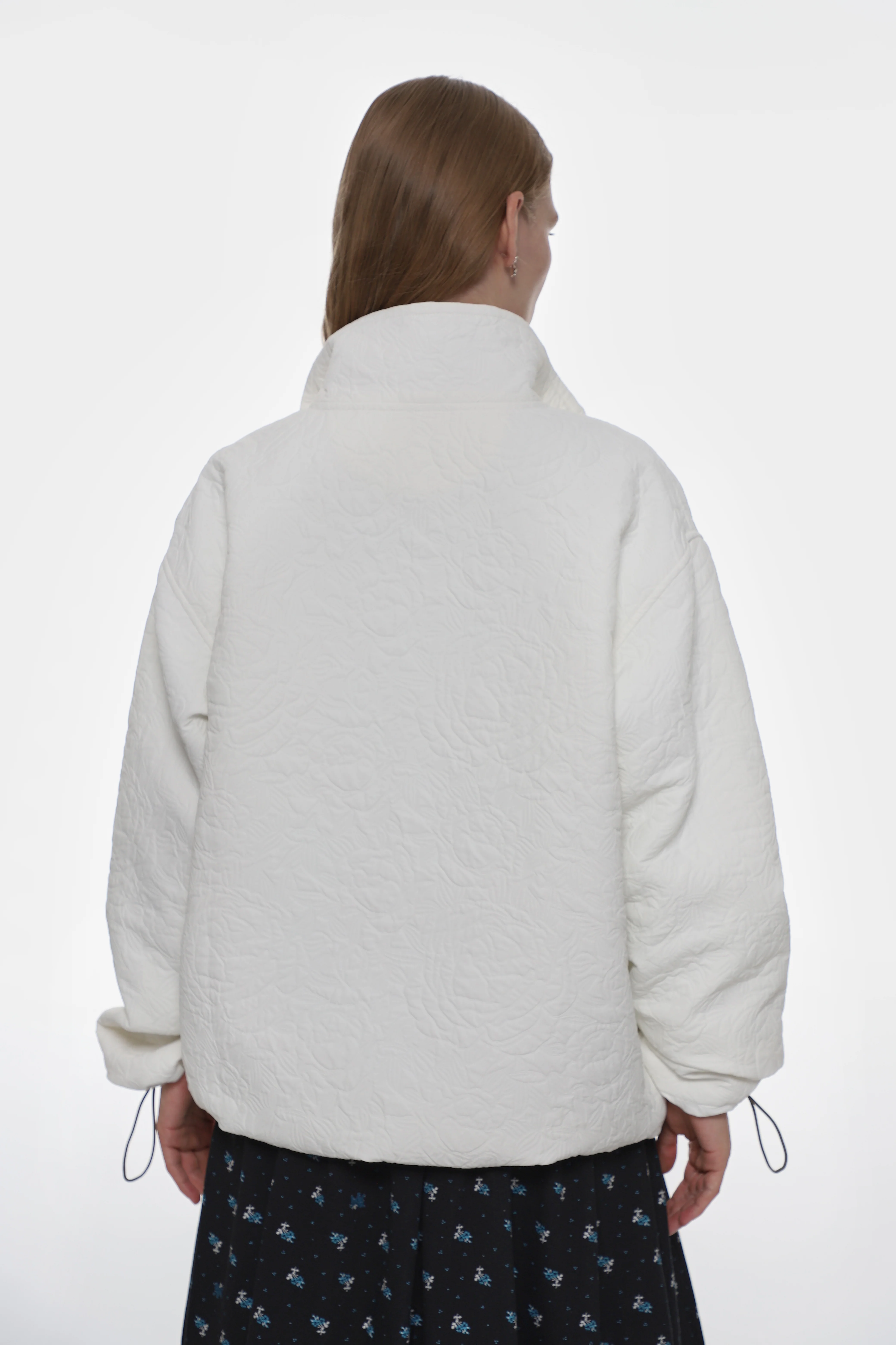 ASCHER PULLOVER IN WHITE JACQUARD - Image 4
