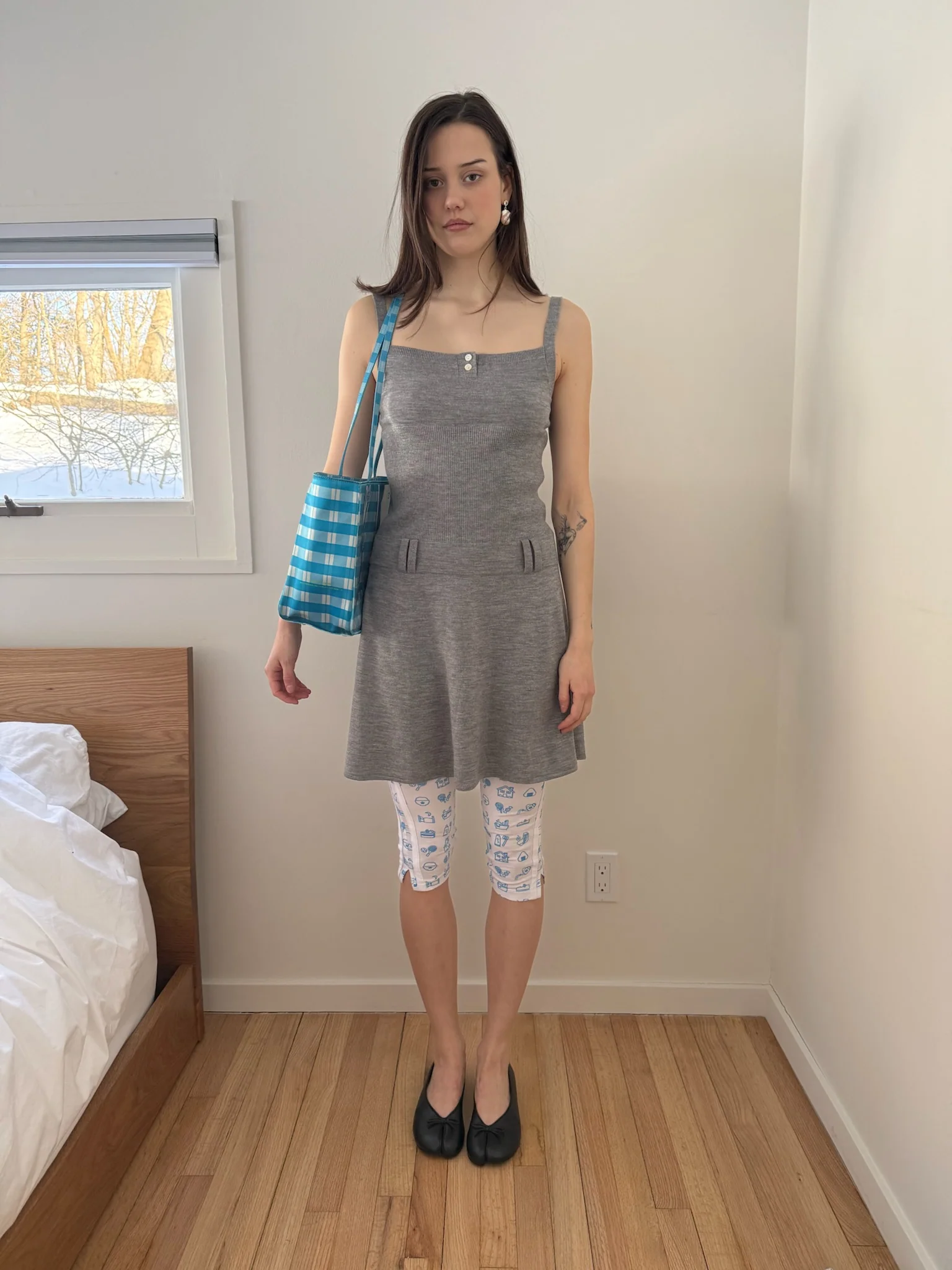 GLACE DRESS IN HEATHER GREY - Image 7