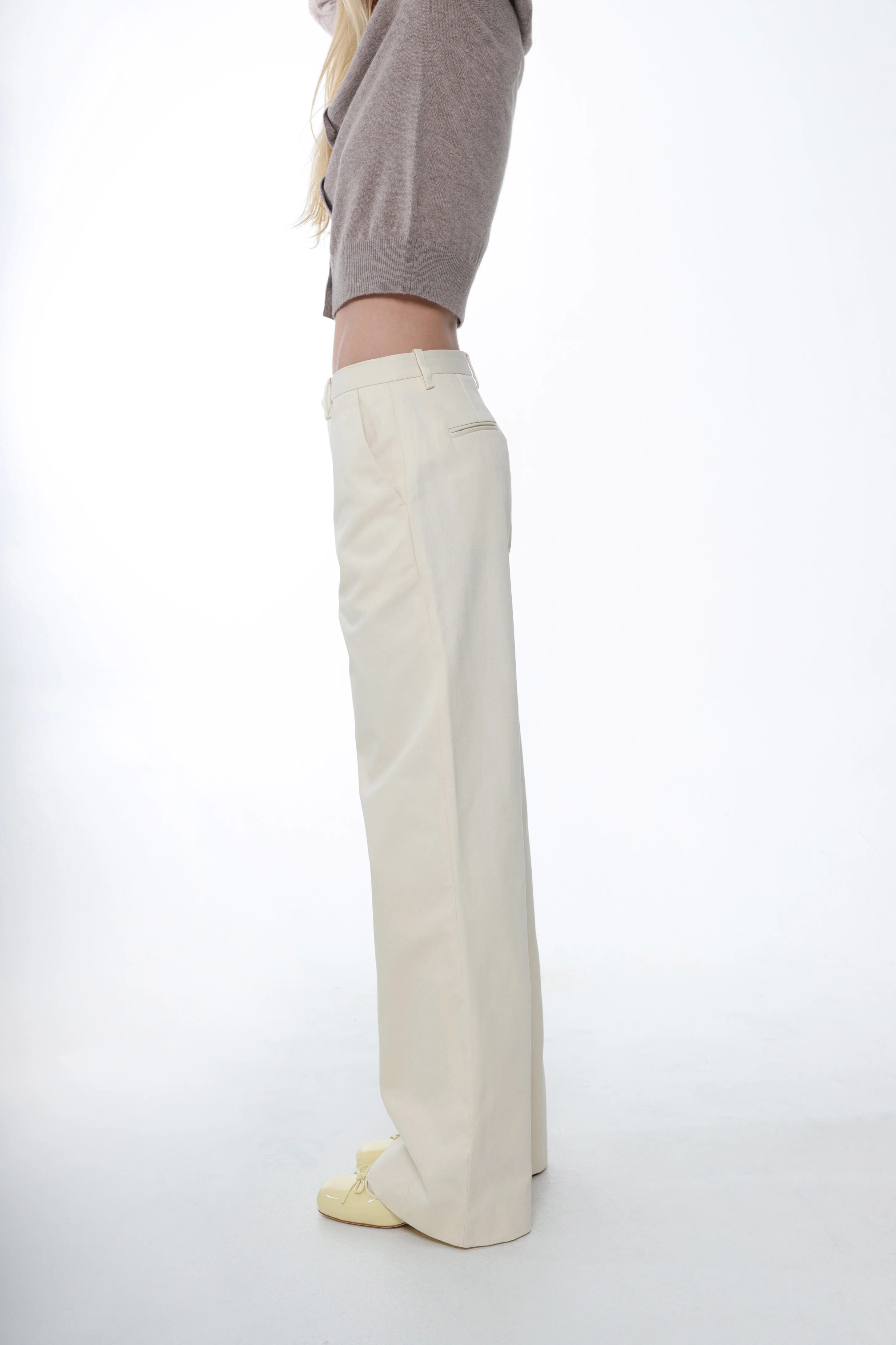 GLASS PANT IN CREAM - Image 3