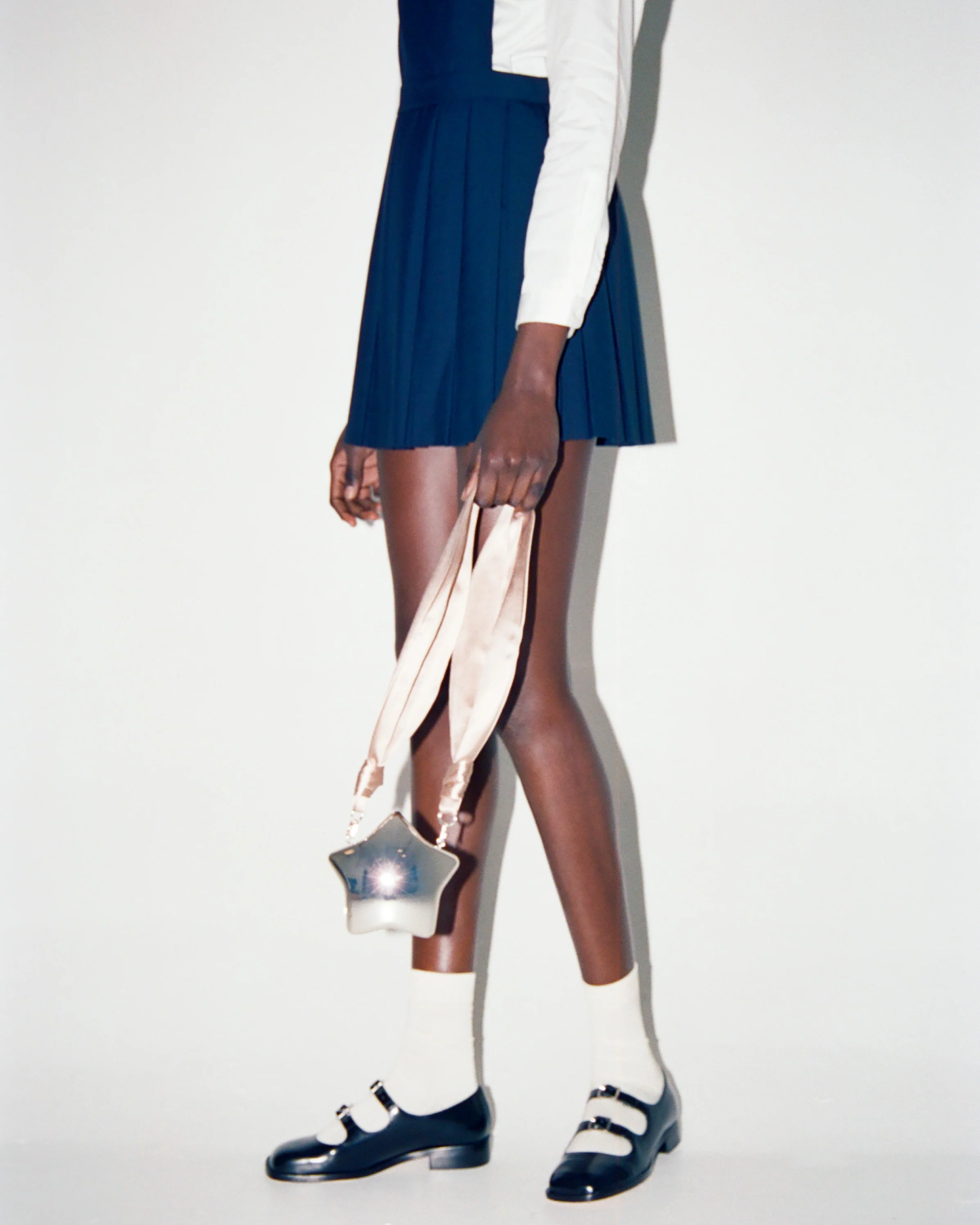 MARY JANE DOUBLE STRAP WELT IN BLACK SPAZZOLATO - Image 5