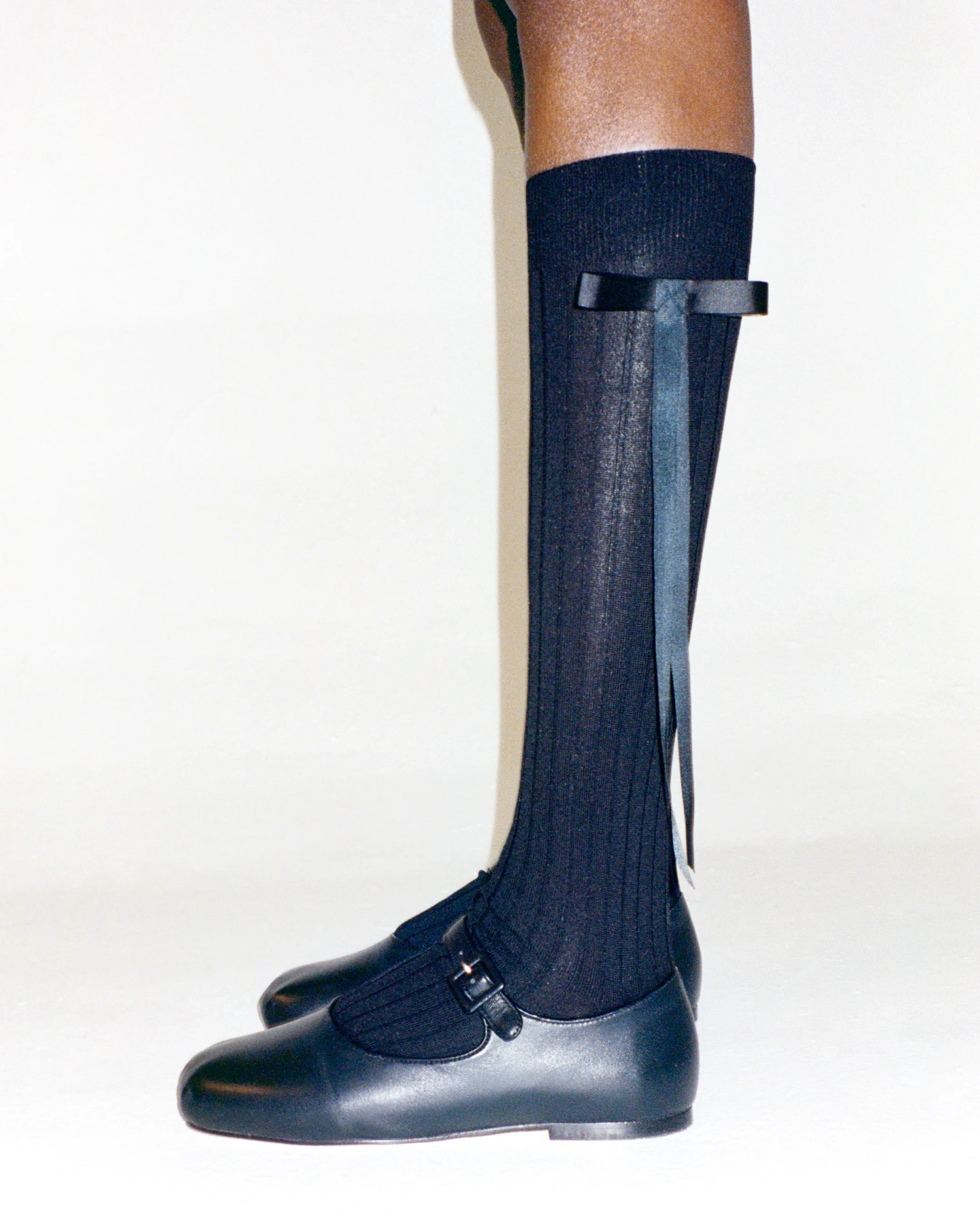 MARY JANE POINTE IN BLACK NAPPA - Image 4