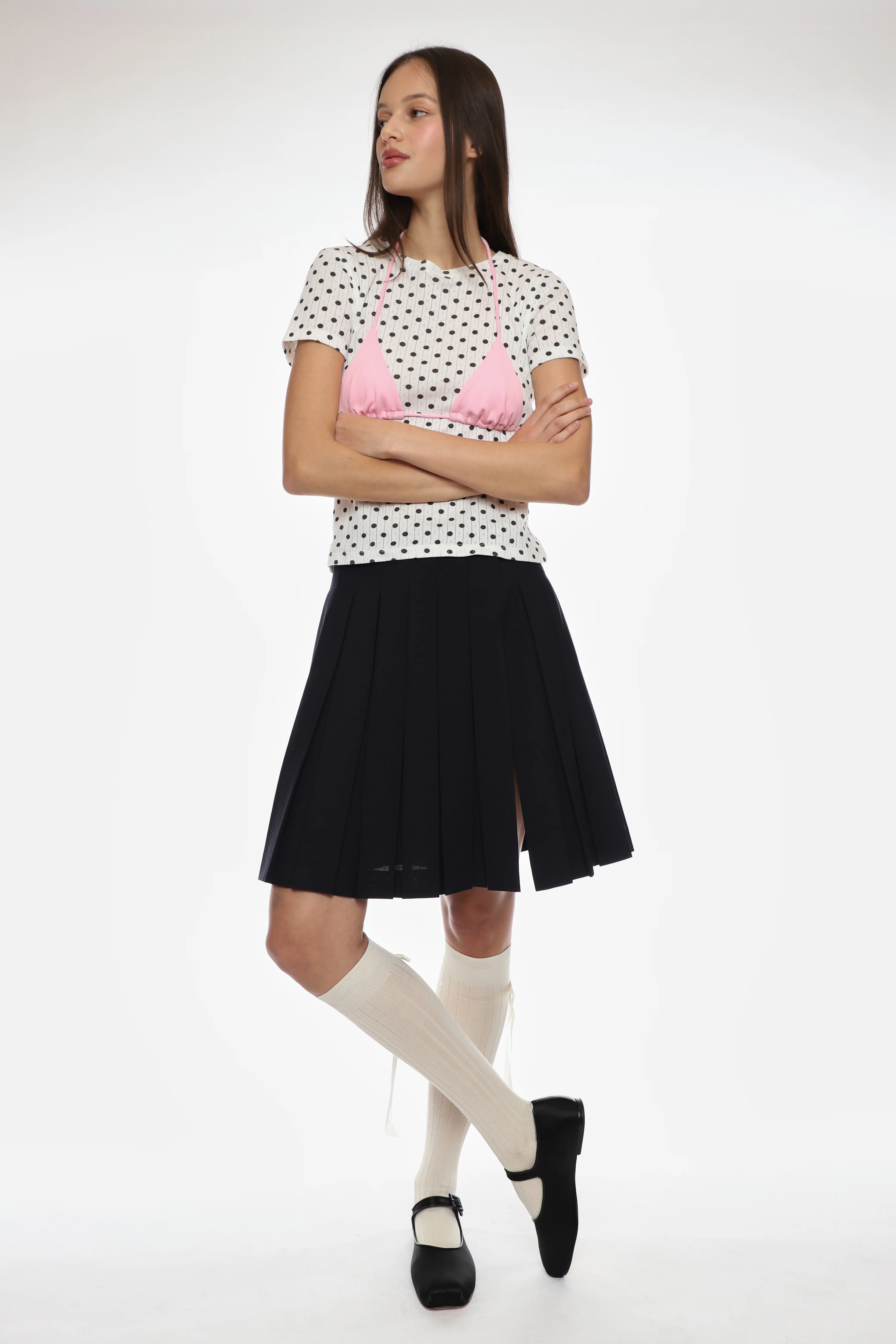 MARY JANE POINTE IN BLACK SATIN - Image 5