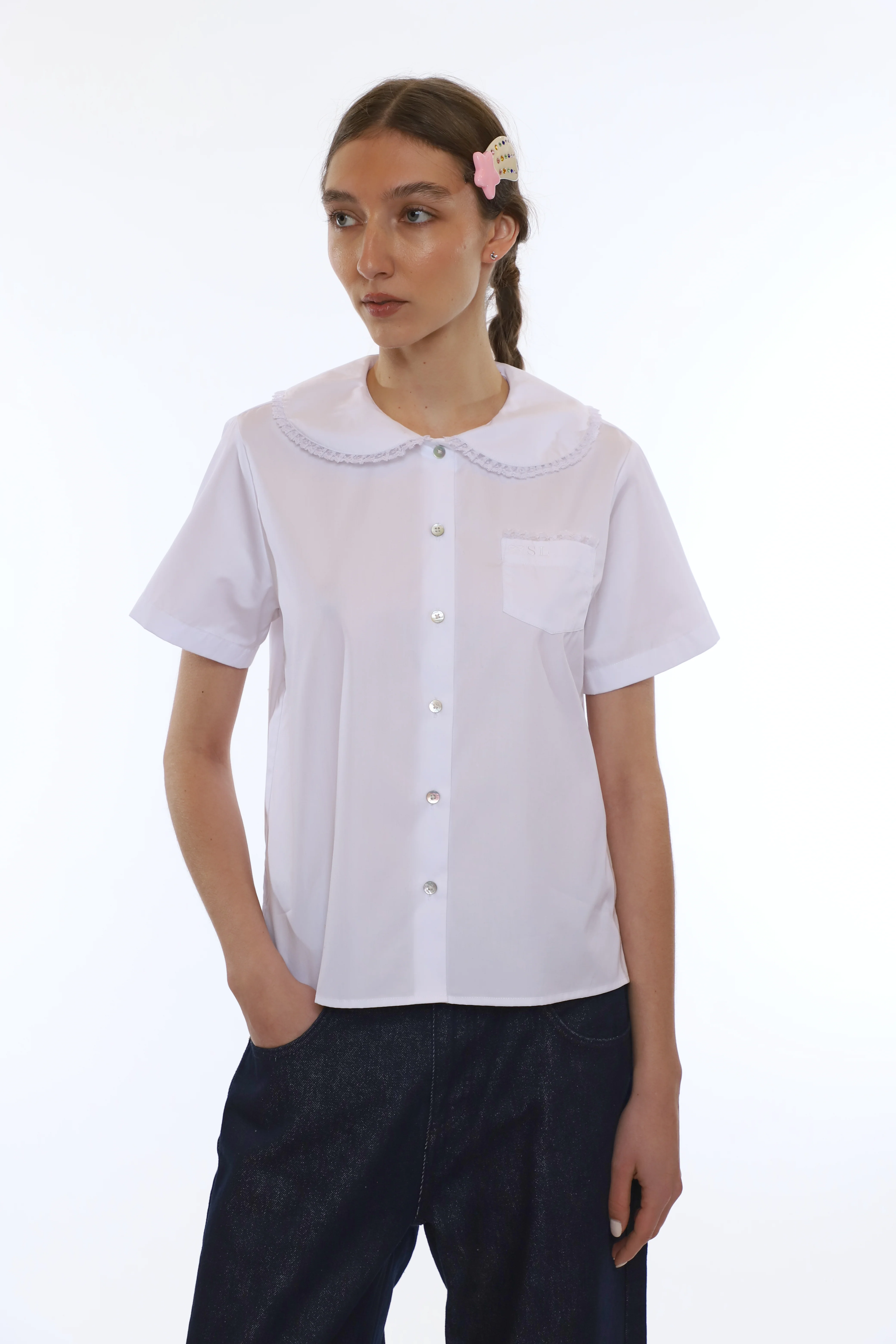 SPLITTER TOP IN WHITE - Image 6