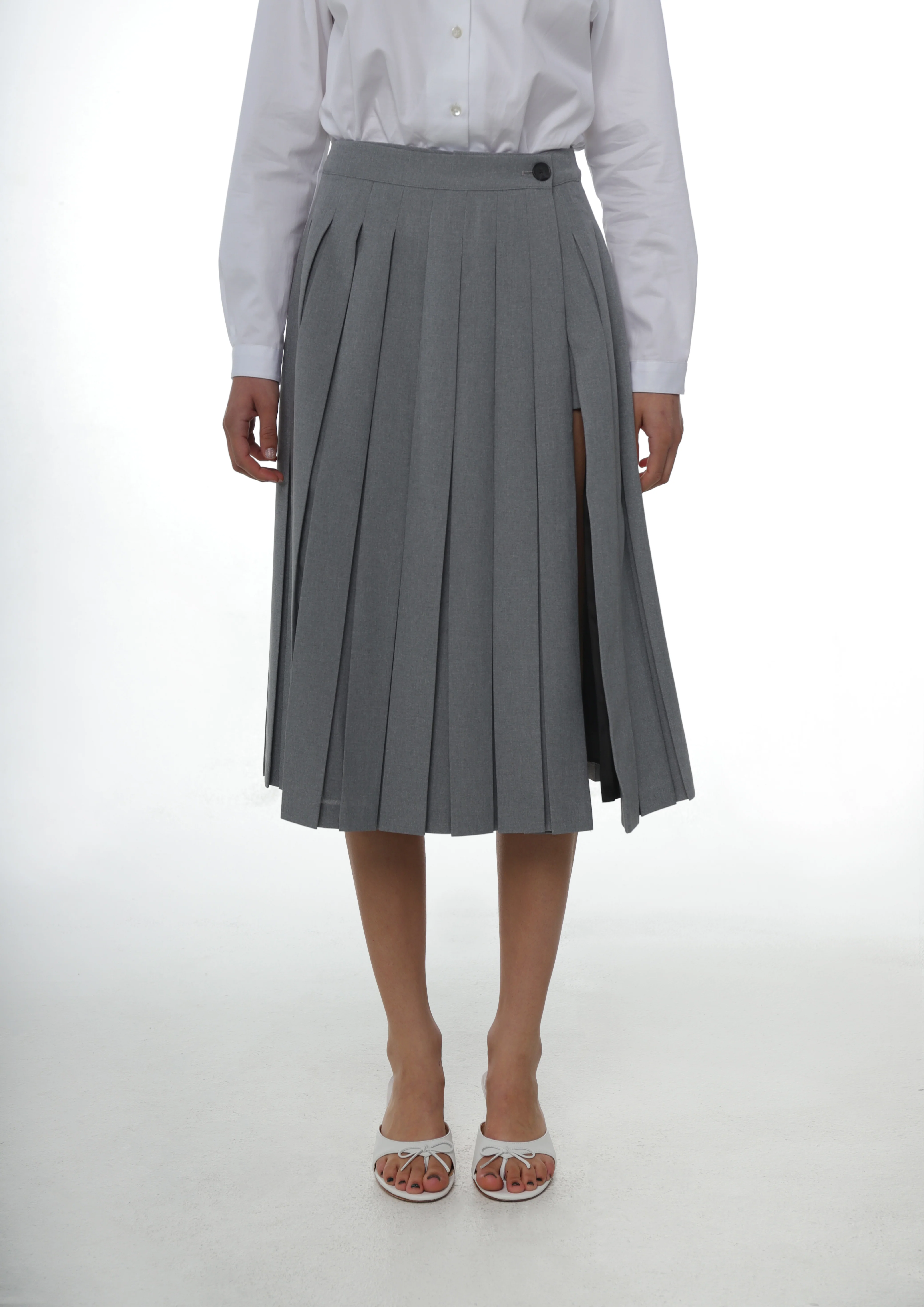 UNIFORM SKORT IN GREY - Image 4